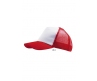 Καπέλο jockey με δίχτυ κόκκινο-λευκό