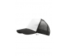 Καπέλο jockey με δίχτυ μαύρο-λευκό